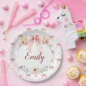 Coquette boog waterverf papieren bordje (Feest)