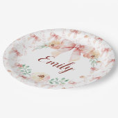 Coquette boog waterverf papieren bordje (Gekanteld)