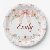 Coquette boog waterverf papieren bordje (Voorkant)