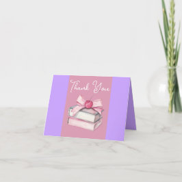 Coquette Book Lovers Custom Bedankkaart