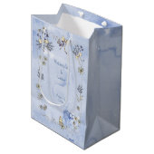 Coquette Border Waterverf Medium Cadeauzakje (Voorkant Gekanteld)