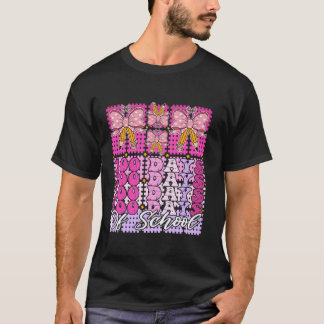 Coquette Bow 100 dagen School Design voor meisjes T-shirt