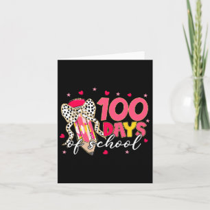 Coquette Bow 100 Dagen van School Pencil Meisjes K Kaart
