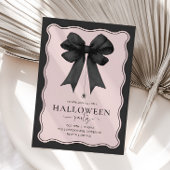 Coquette Bow Adult Halloween Party Kaart