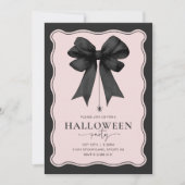 Coquette Bow Adult Halloween Party Kaart (Voorkant)