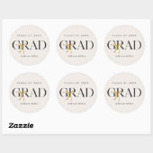 Coquette Bow Afstudeerstickers Ronde Sticker (Vel)