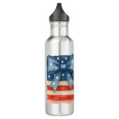 Coquette Bow American Flag Waterverf 4 juli Waterfles (Links)