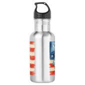 Coquette Bow American Flag Waterverf 4 juli Waterfles (Achterkant)