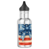 Coquette Bow American Flag Waterverf 4 juli Waterfles (Links)