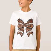 Coquette Bow American Football Game Day Thanksgivi T-shirt (Voorkant)