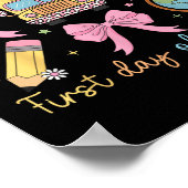 Coquette Bow Back To School Teacher Kids First Day Poster (Hoek)
