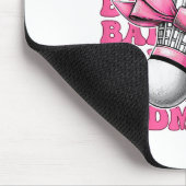 Coquette Bow Badminton Speler Shuttle Meisje Mama Muismat (Hoek)