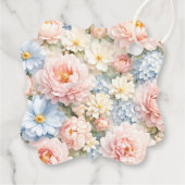 Coquette Bow Bloom Baby Shower Thank You Bedankjes Labels (Achterkant)