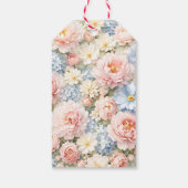 Coquette Bow Bloom Baby Shower Thank You Cadeaulabel (Achterkant)