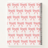Coquette Bow Blush Pink Notitieboek (Achterkant)