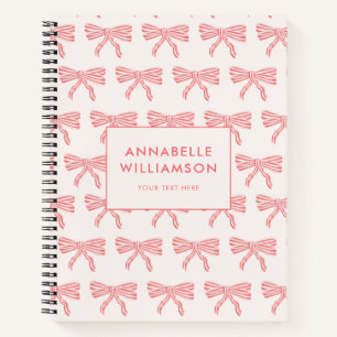 Coquette Bow Blush Pink Notitieboek