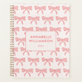 Coquette Bow Blush Pink Planner (Voorkant)