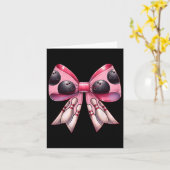 Coquette Bow Bowling LL Pins Patroon Bowler Roze M Kaart (Gele Bloem)