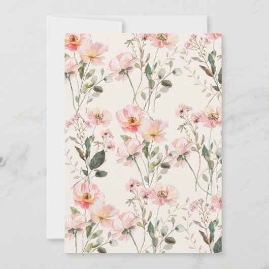 Coquette Bow Brunch with The Bride Bridal Shower Kaart (Achterkant)