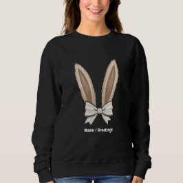 Coquette Bow Bunny Ears Schattige Konijn Happy Eas Trui