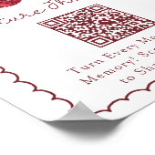 Coquette Bow Cherry op Top Vrijgezellenfeest Hasht Poster (Hoek)