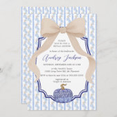 Coquette Bow Chinoiserie Pumpkin Vrijgezellenfeest Kaart (Voorkant / Achterkant)