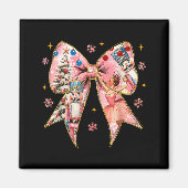 Coquette Bow Christmas Nutcracker Ballet Festive W Magneet (Voorkant)