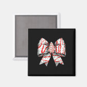 Coquette Bow Christmas Tree Cake Christmas Vibes G Magneet (Voorkant / Achterkant)