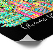 Coquette Bow Christmas Tree Jesus Oh Come Let Us A Poster (Hoek)