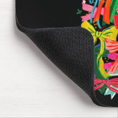 Coquette Bow Christmas Tree Preppy Christmas Girly Muismat (Hoek)