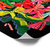 Coquette Bow Christmas Tree Preppy Christmas Girly Poster (Hoek)