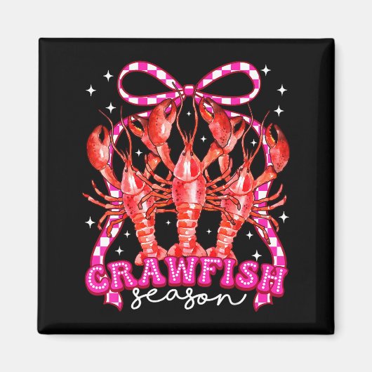 Coquette Bow Crawfish Boil Season For Men Women Ki Magneet (Voorkant)