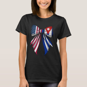 Coquette Bow Cuba Roots Heritage Cubaanse Pride Ha T-shirt