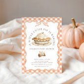 Coquette Bow Cutie Pie Herfst Baby shower Kaart