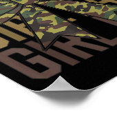 Coquette Bow Dad Of Girl Camo Camouflage Dad Hunti Poster (Hoek)