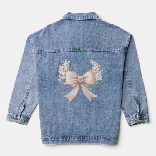 Coquette Bow Denim Jacket (Achterkant)