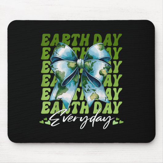 Coquette Bow Earth Day Alledaagse 2025 Matching Muismat (Voorkant)