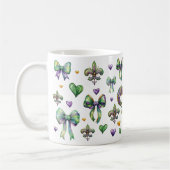 Coquette Bow en Mardi Gras Vibes Koffiemok (Links)