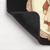 Coquette Bow Funny Bunny Eggs Rabbit Happy Easter  Muismat (Hoek)