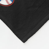 Coquette Bow Game Day Baseball Softbal Funny Chee Fleece Deken (Hoek)