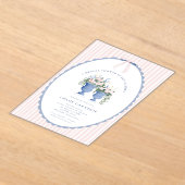 Coquette Bow Garden Manor Bridal Shower Invitation Acryl Uitnodigingen (Laagn)