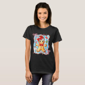 Coquette Bow Gingerbread Merry Christmas Xmas Paja T-shirt (Voorkant volledig)