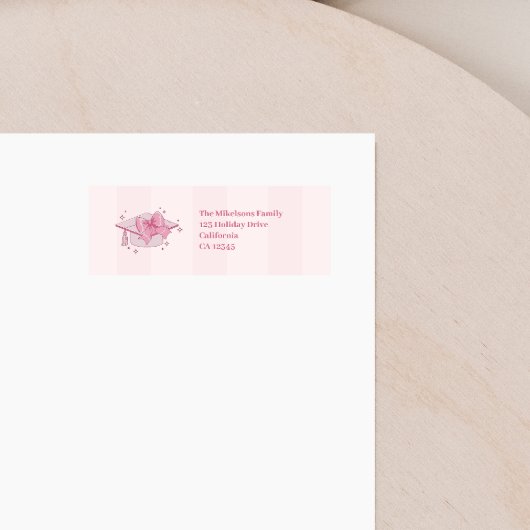 Coquette Bow Graduation Return Etiket