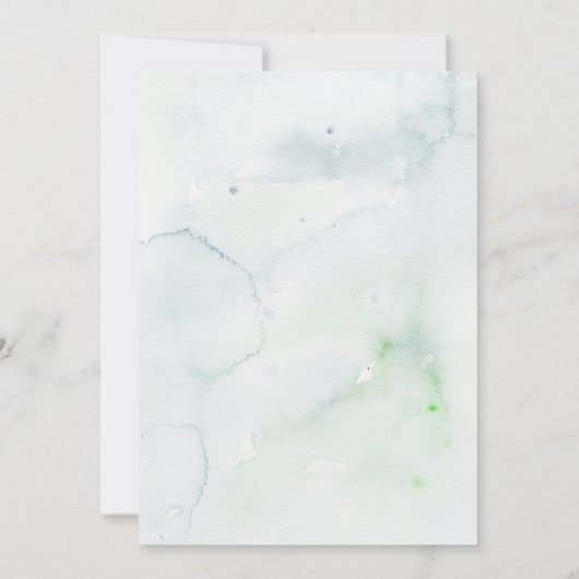 Coquette Bow Greenery Baby Brunch Kaart (Achterkant)