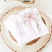 Coquette Bow Greenery Bridal Shower Servet