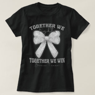 Coquette Bow Hersentumor Bewustzijn Esthetisch T-shirt