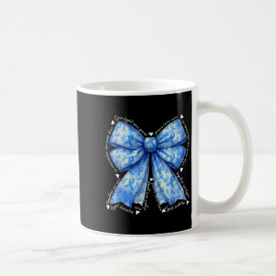 Coquette Bow In november Draag we blauw voor diabe Koffiemok