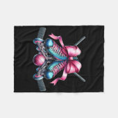 Coquette Bow Inline Hockey Player Girl Mom Mother' Fleece Deken (Voorkant (Horizontaal))