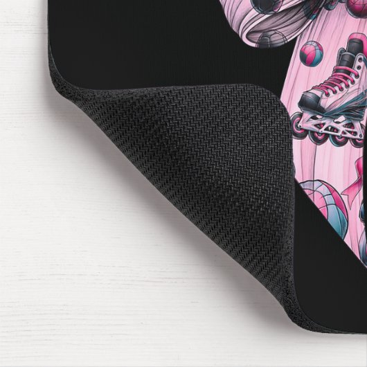 Coquette Bow Inline Hockey Player Girl Mom Mother' Muismat (Hoek)