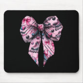 Coquette Bow Inline Hockey Player Girl Mom Mother' Muismat (Voorkant)